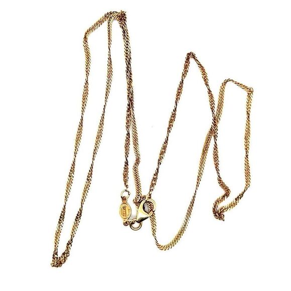 14k Gold Twisted Chain - Picture 2 of 5